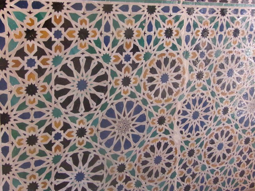 Photo of tile patterns from Alhambra